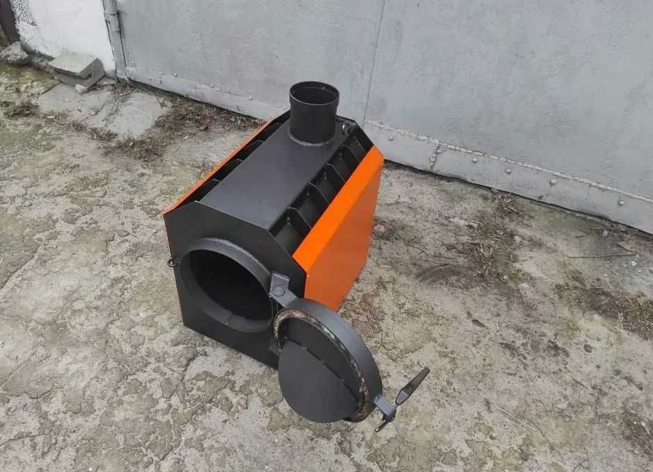 140м3! Дожиг! Обдув! Печь Буржуйка Булерьян с обдувом / TVOE TEPLO