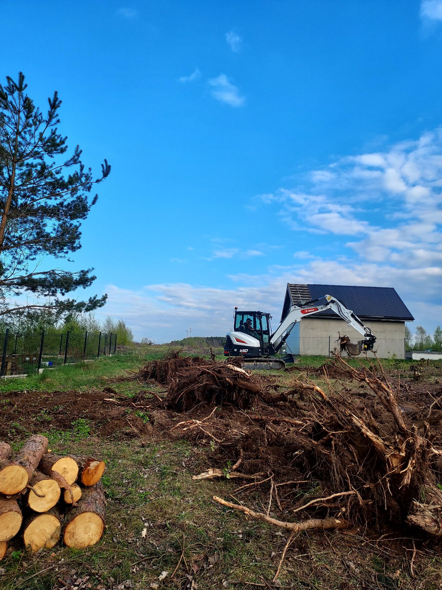 Czyszczenie i karczowanie działek/prace ogrodowe