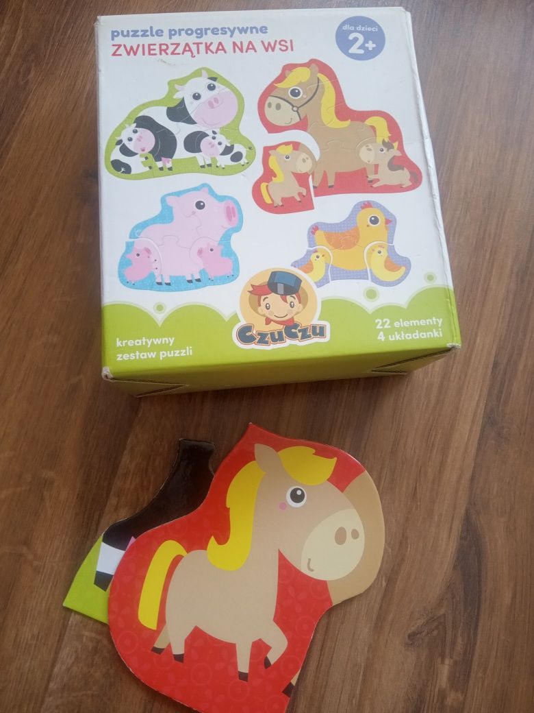 Duże puzzle dla 2 latka