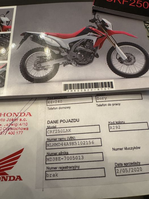 Honda CRF 250 LA