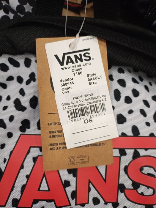 Plecak Vans szkolny