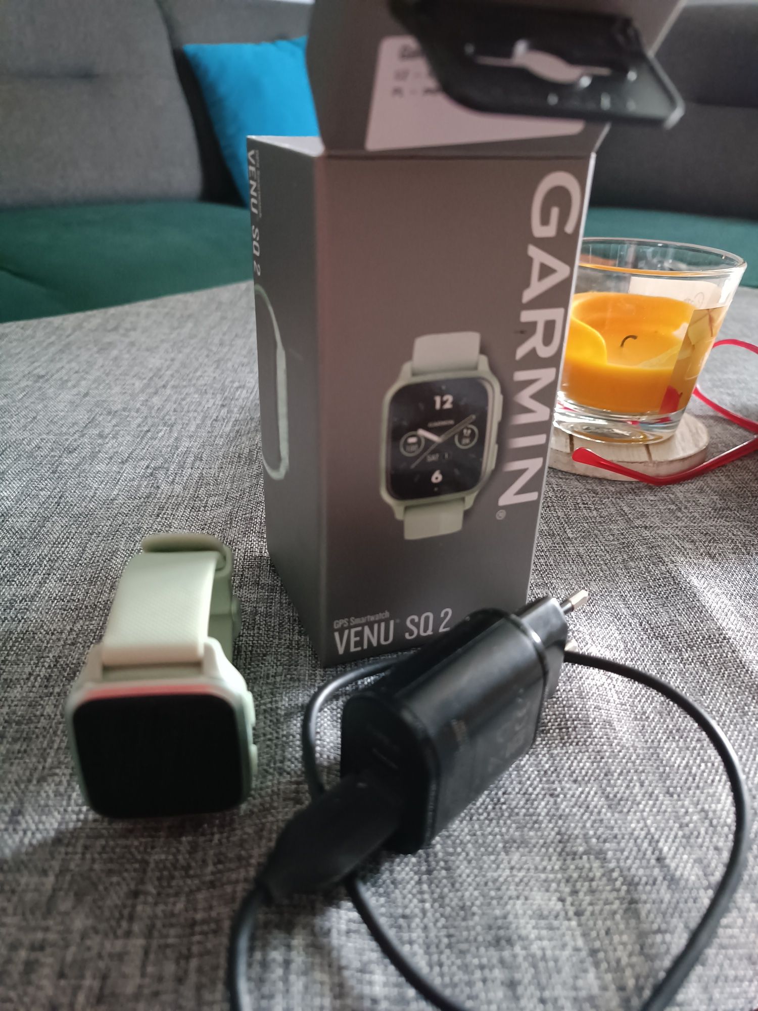 Garmin Venu SQ 2 zielony gratis ładowarka