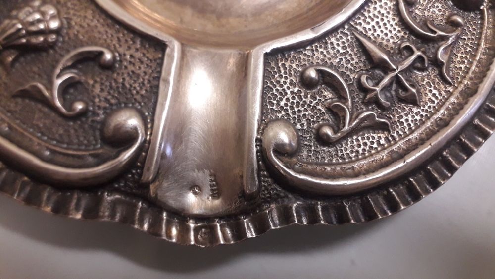 Cinzeiro em prata antigo