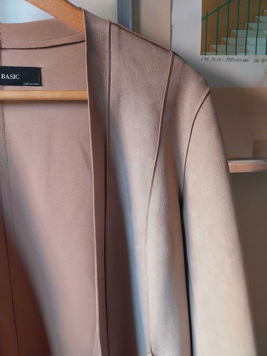 Blazer tipo camurça Zara S