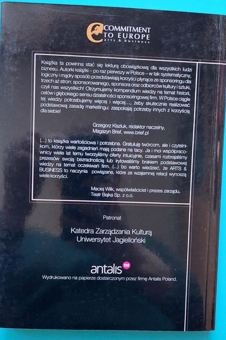 Sponsoring kultury i sztuki w praktyce Podczaska Menger kultury Lider