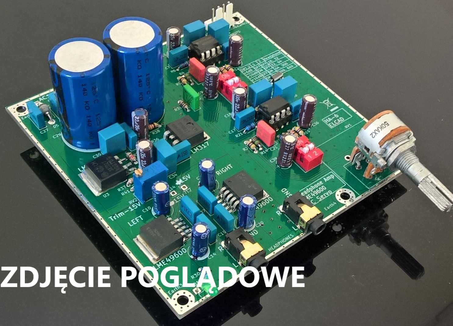 Płytka pcb - wzmacniacz słuchawkowy LME49600