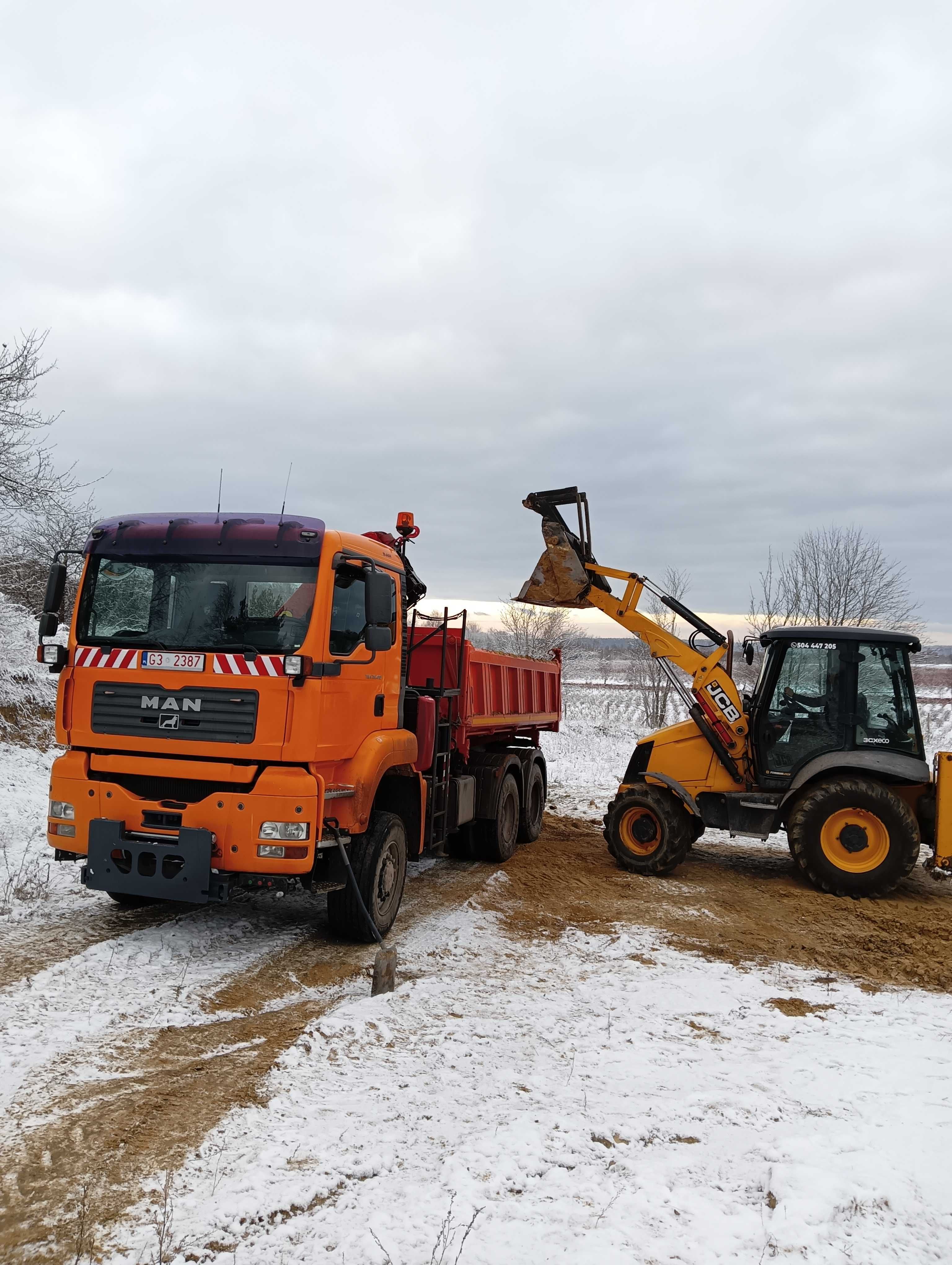 Transport, usługi HDS, wywóz ziemi, gruzu, rozbiórki,itp.