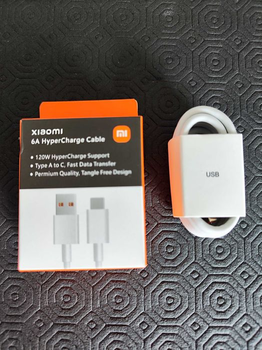 Cabo USB Xiaomi 6A 120W original hipercharger 1M