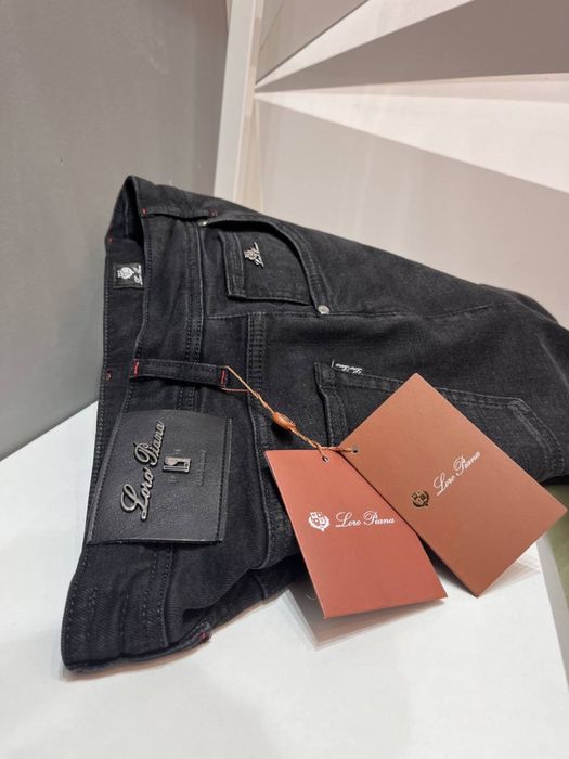 Джинси Loro Piana чорні чоловічі джинси лоро піана чорні чоловічі