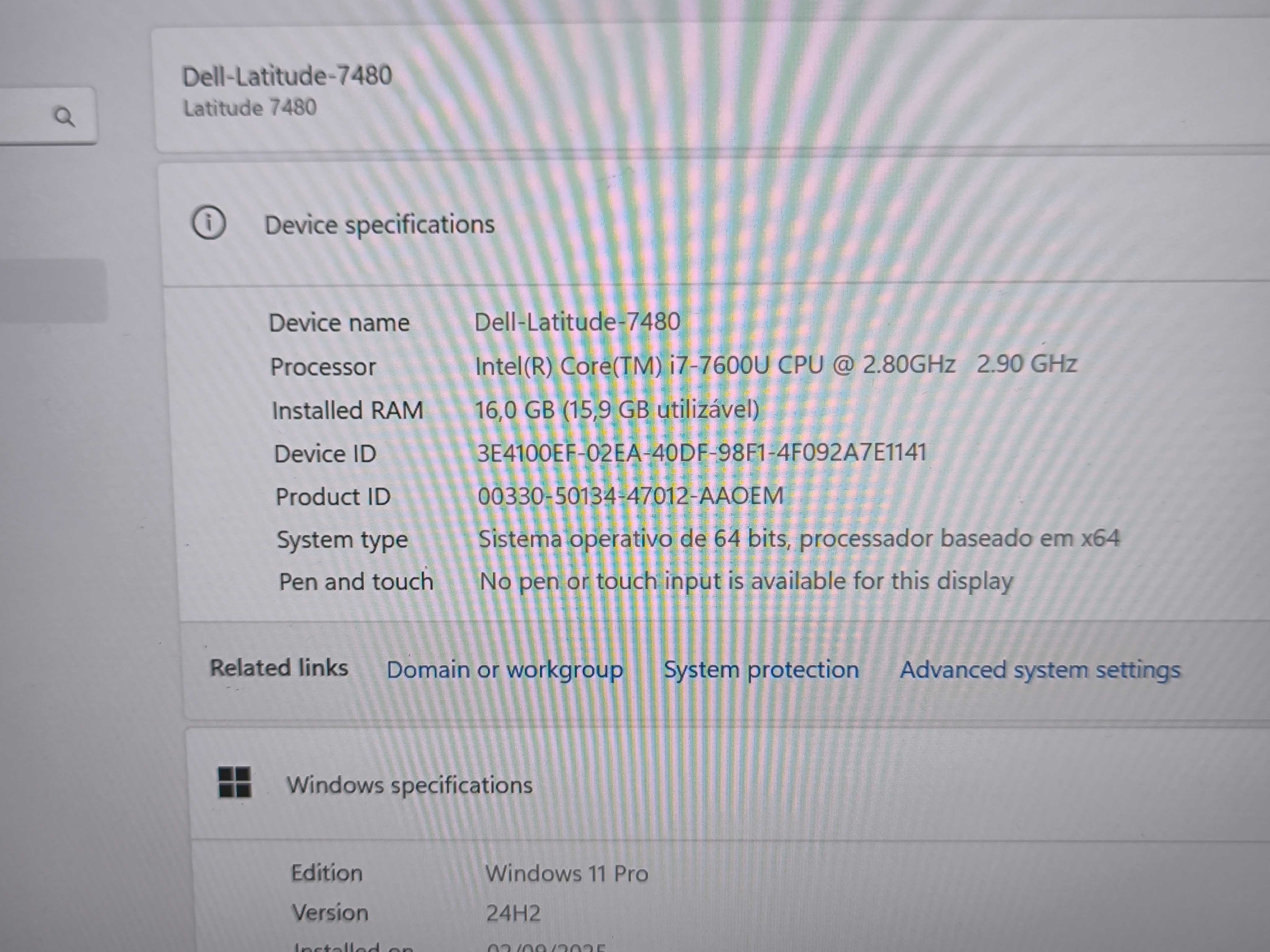 DELL Latitude 7480 i7 ssd 256GB NVME 16GB RAM FullHD