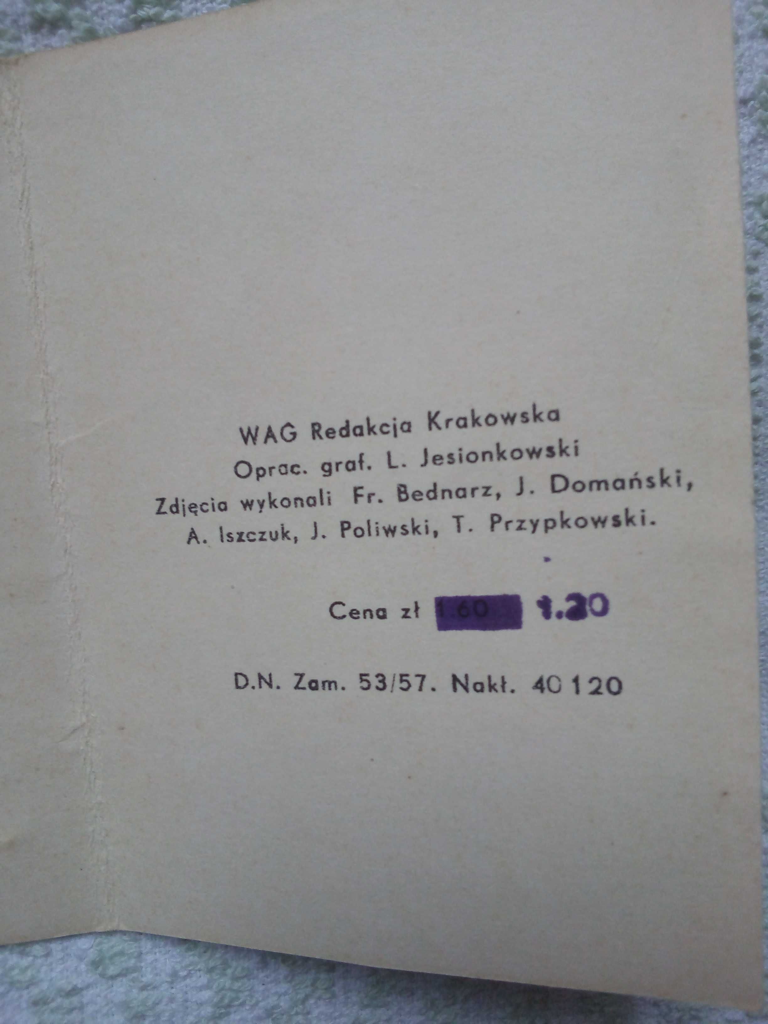 Zdjęcia harmonijka Stary Kraków 1957 rok