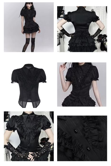 Блуза  готика гранж Лолита 6 видов цены в описании