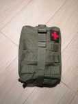Bolsa médica verde com sistema de fixação MOLLE - Como Nova