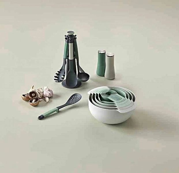 Zestaw misek i miarek Nest 9 Plus, sage / Joseph Joseph