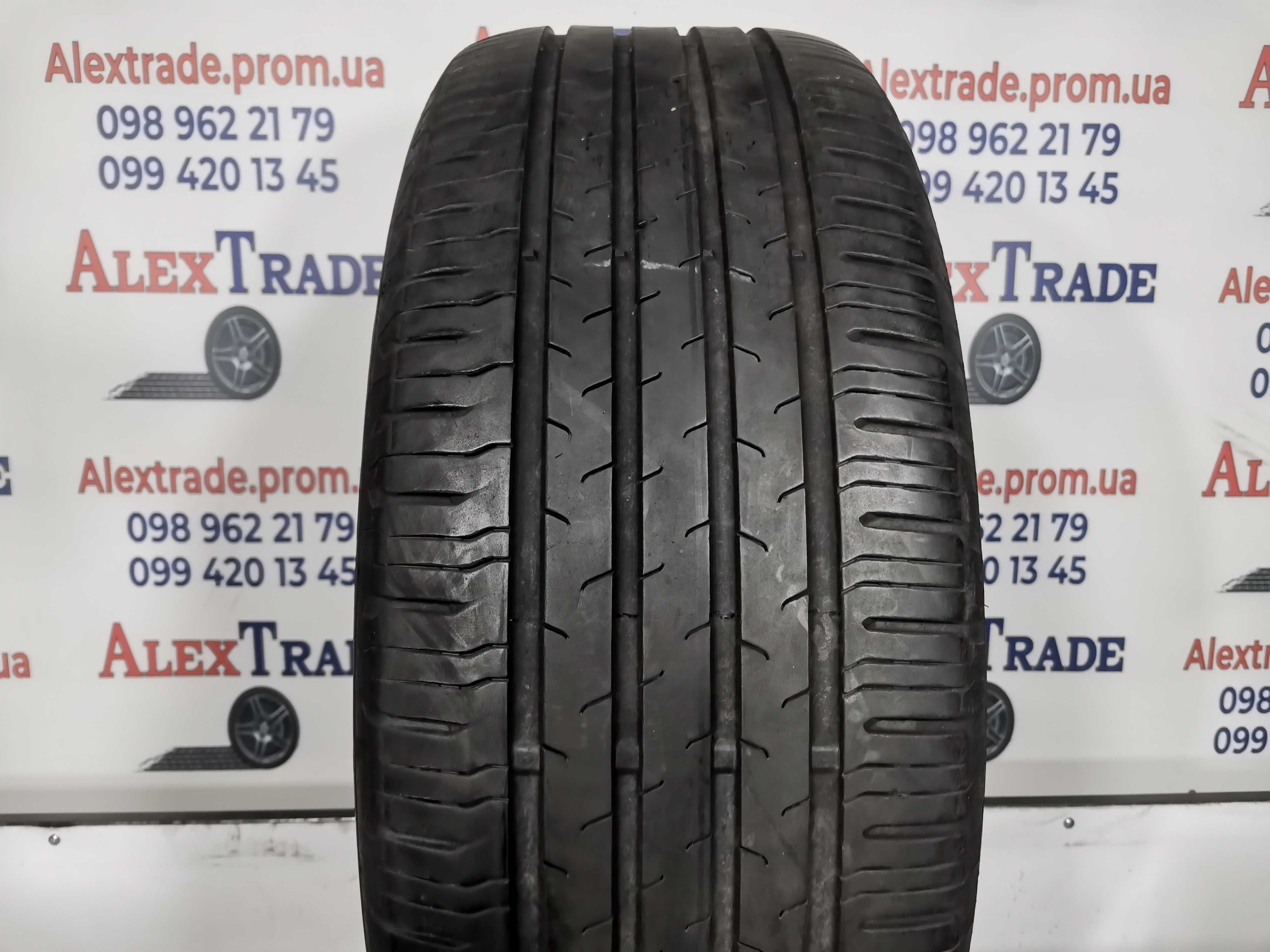 1 шт. 225/55 R17 Continental EcoContact 6 літня шина б/у, 2021 рік,