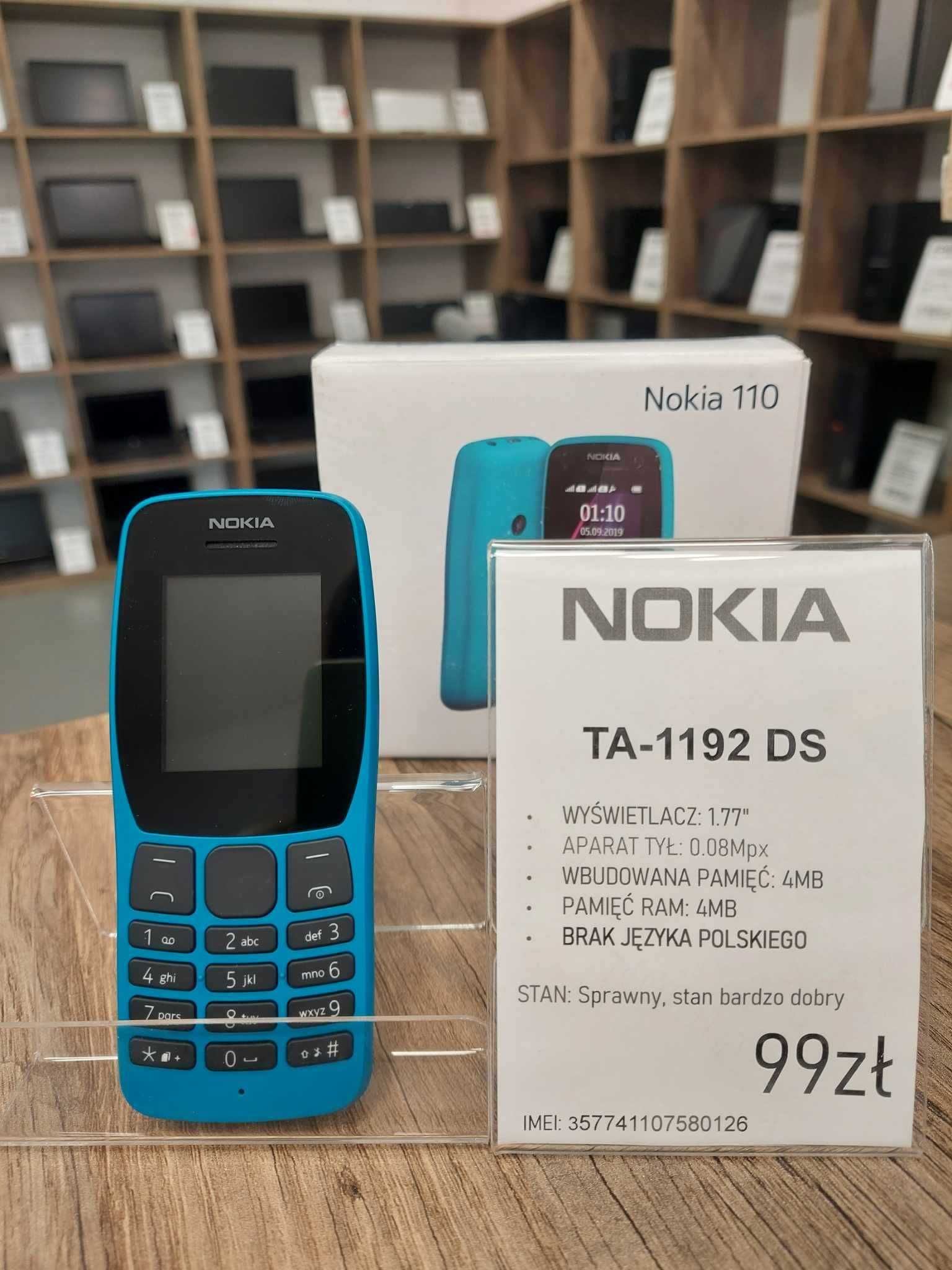 Telefon komórkowy NOKIA TA-1192 DS niebieski stan bdb gwarancja