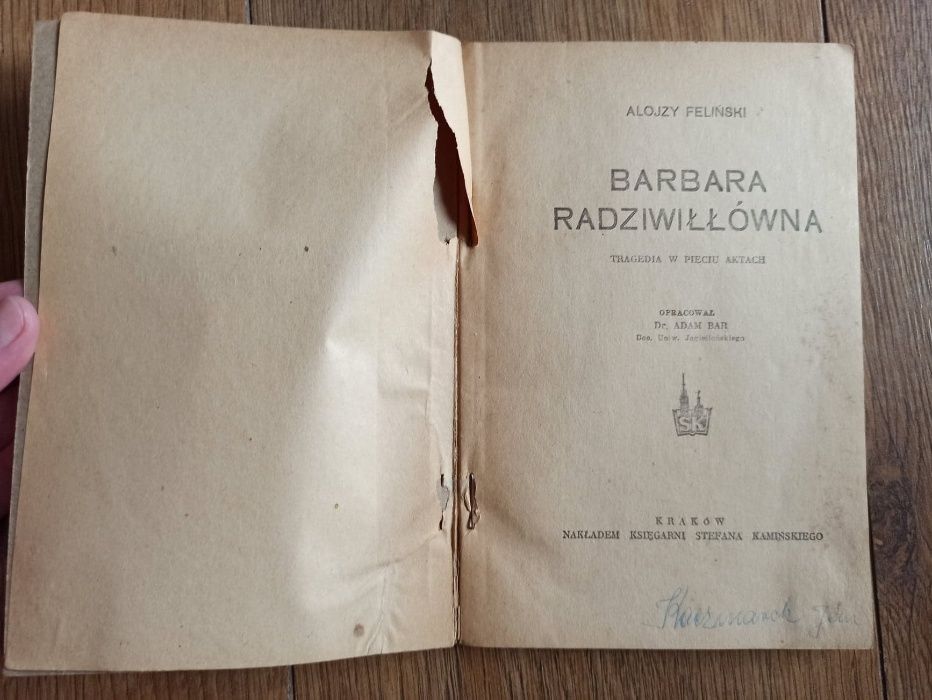 Barbara Radziwiłłówna tragedia w pięciu aktach – Alojzy Feliński