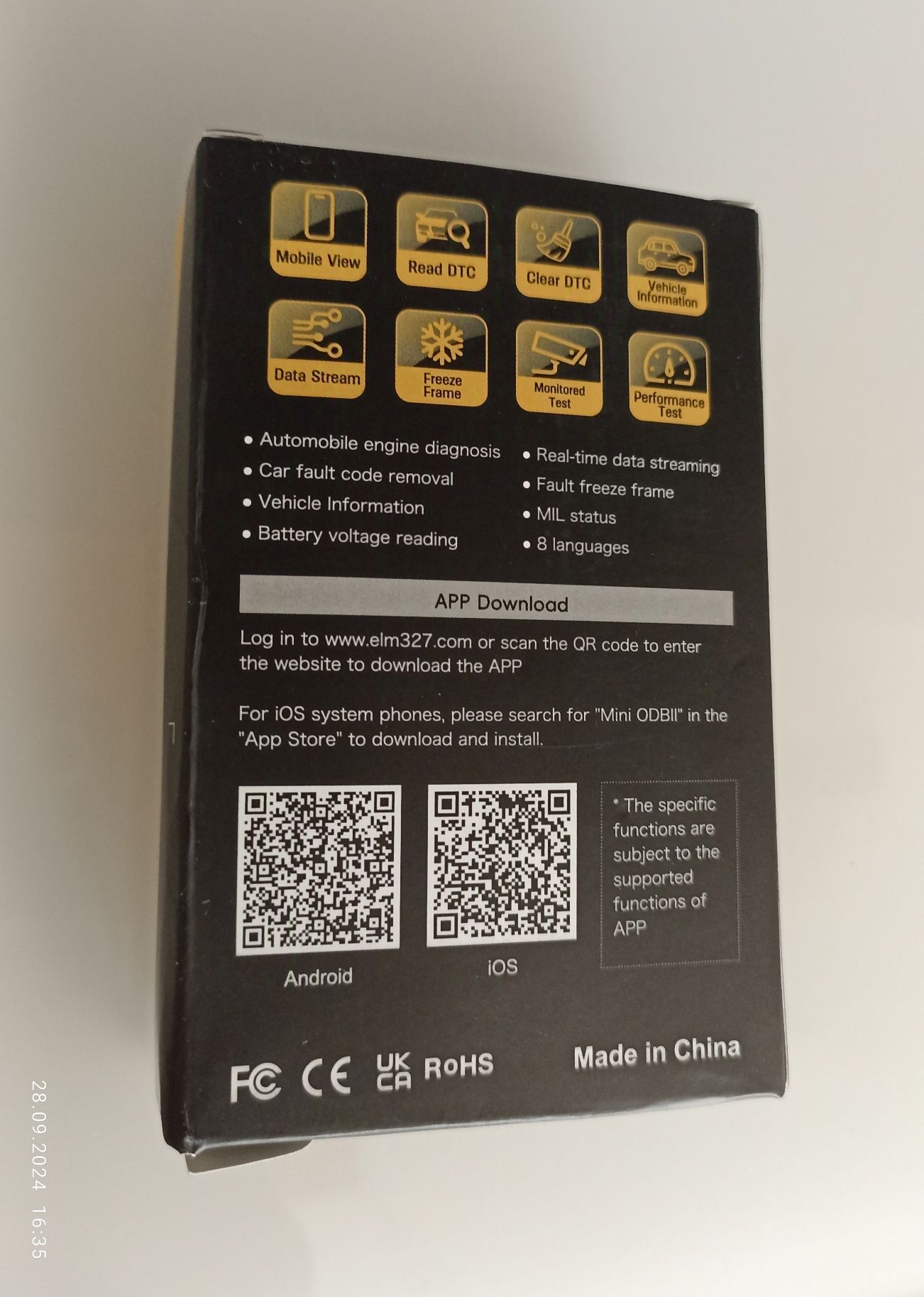 ‼️Tester / skaner OBD2 ELM 327 BT 4.0 Android/IOS‼️