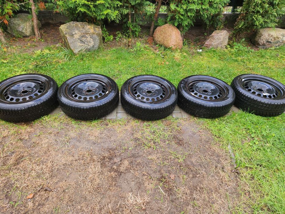 Opony zimowe z felgami 5×112