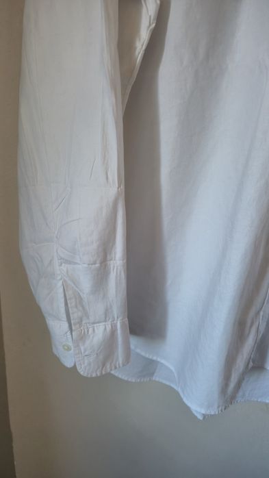 Koszula biała bawełniana oversize 44 H&M