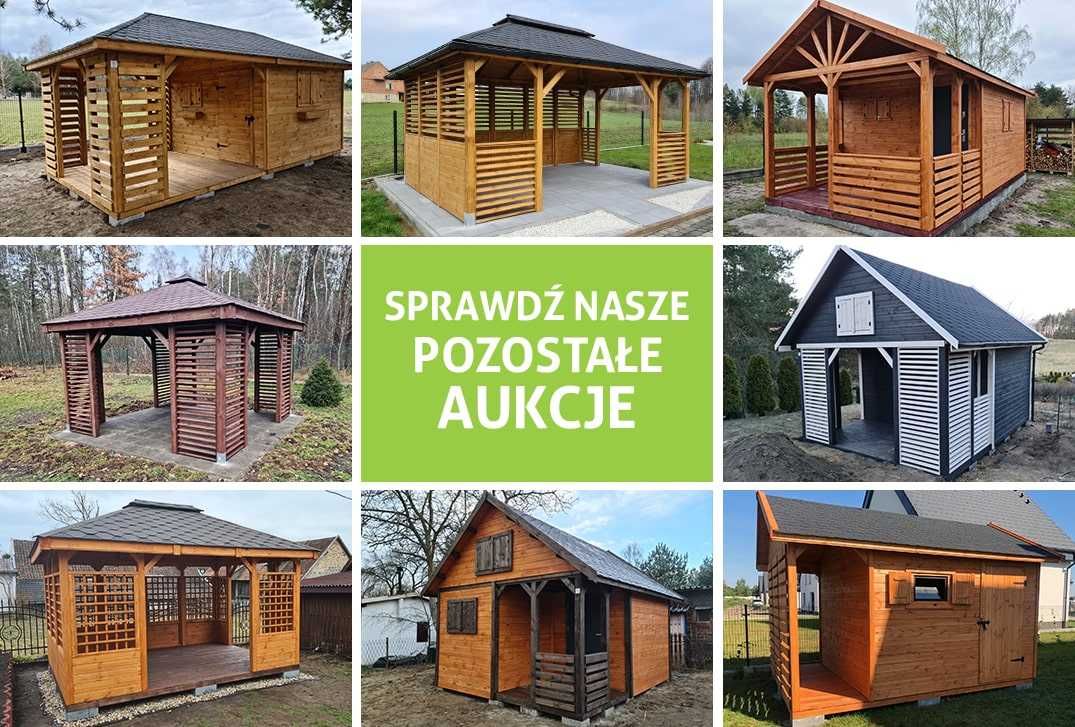 Altana Altanka Ogrodowa Drewniana 3x4 NOWOCZESNA altanydrewniane.com