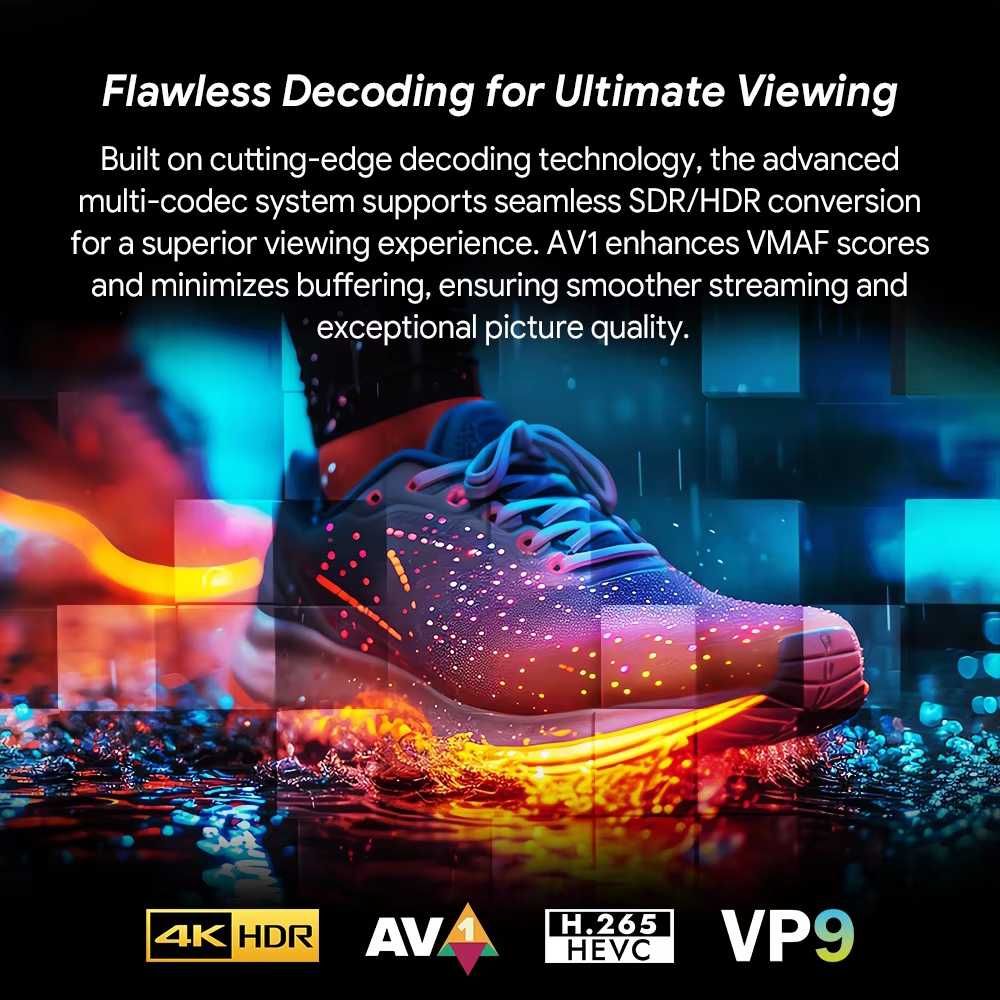 TV Box RT-X2 4/64Gb Realtek RTD1325 AndroidTV 14 4K AiPQ AiSR QMS-VRR