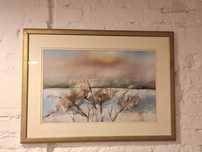 Obraz "Zimowy Pejzaż" wym. 50x70cn Pastel J. Chruścicki