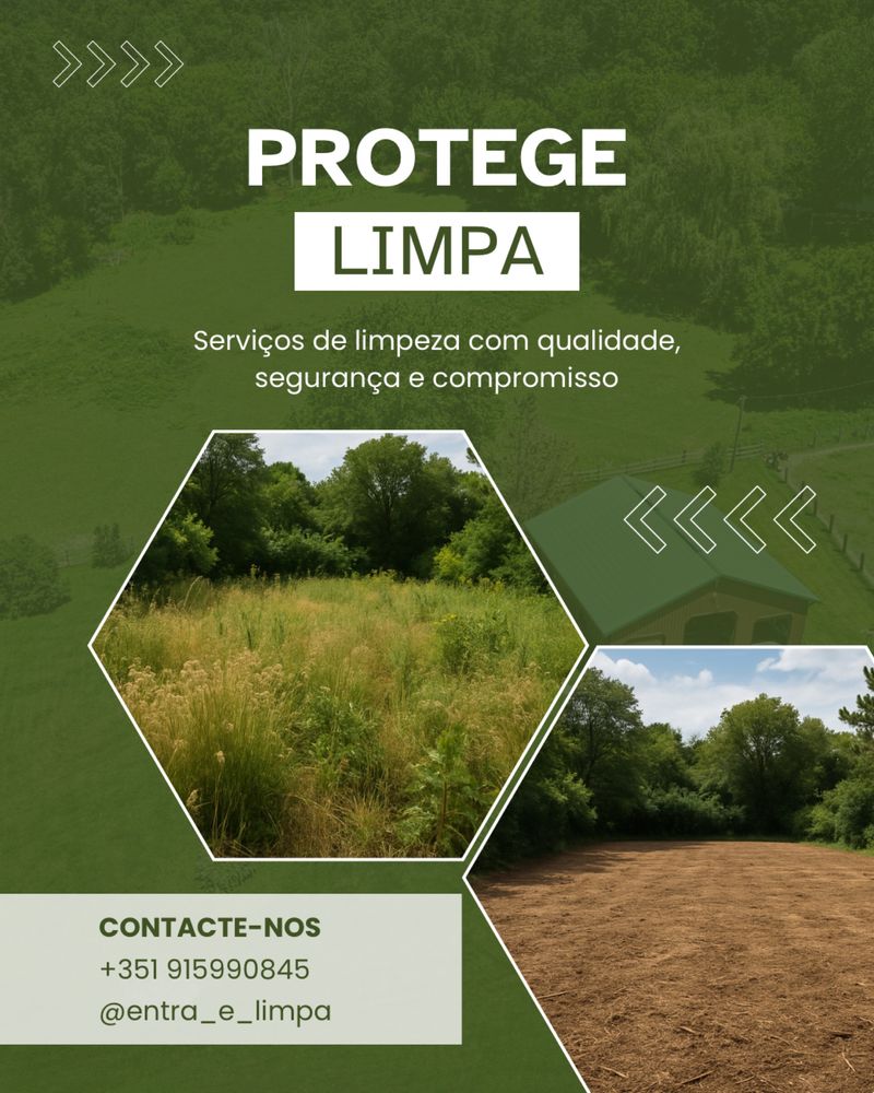 limpeza de terrenos ou jardins