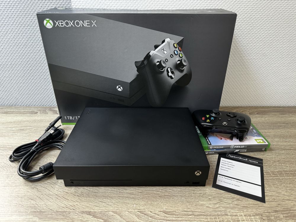 Xbox One X на 1TB + ігри Весь комплект ГАРАНТІЯ приставка хбокс ван х