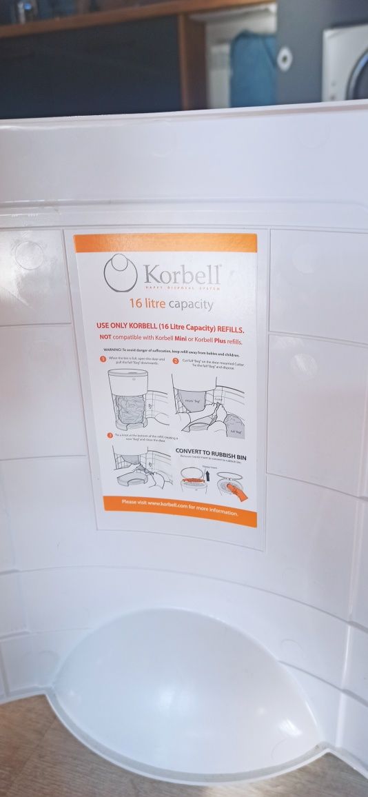 Korbell Kosz na zużyte pieluchy