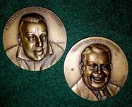 Medalhas bronze dos Actores Vasco Santana e Humberto Madeira