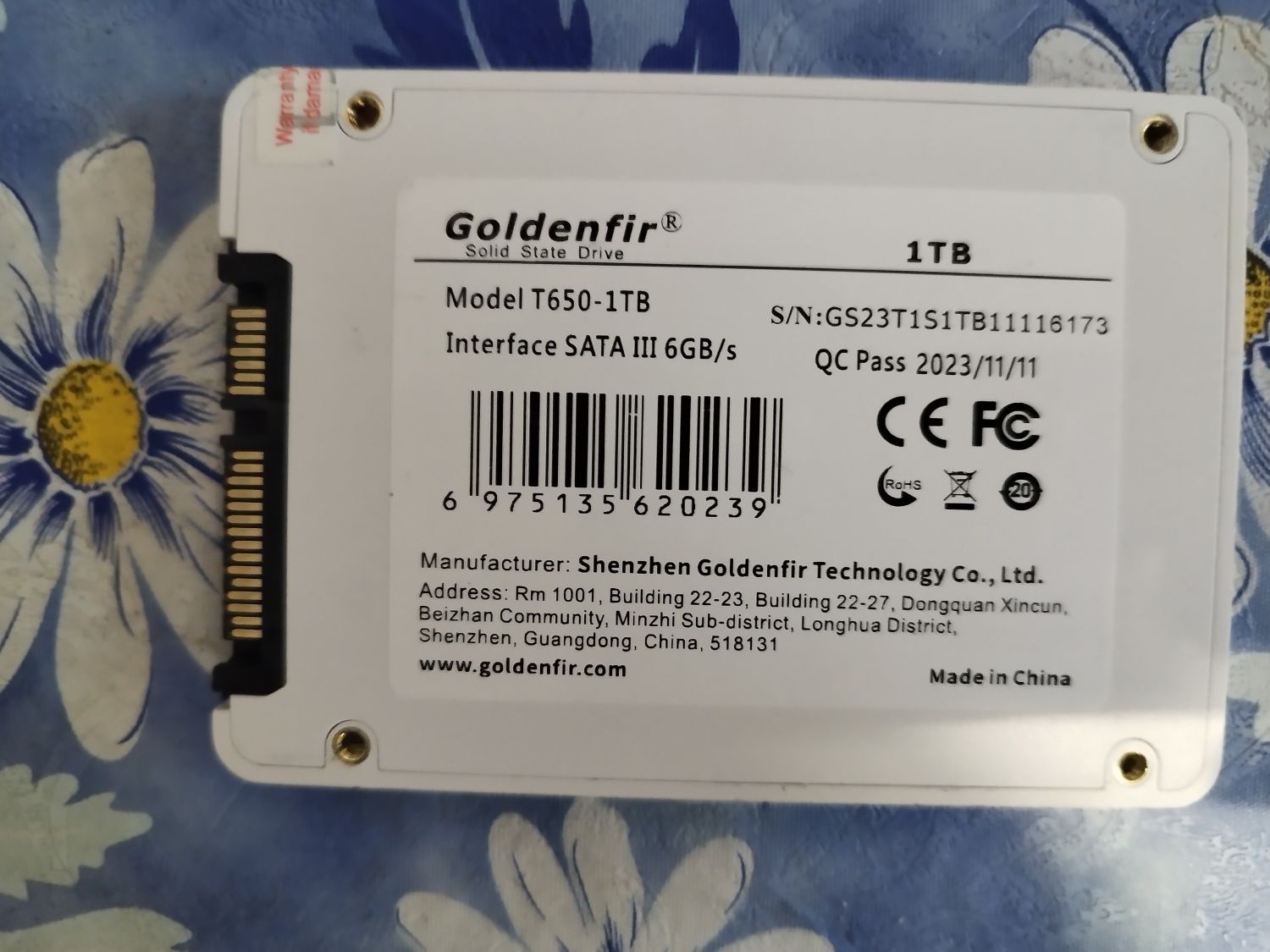 SSD Goldenfir 1TB Sata-3