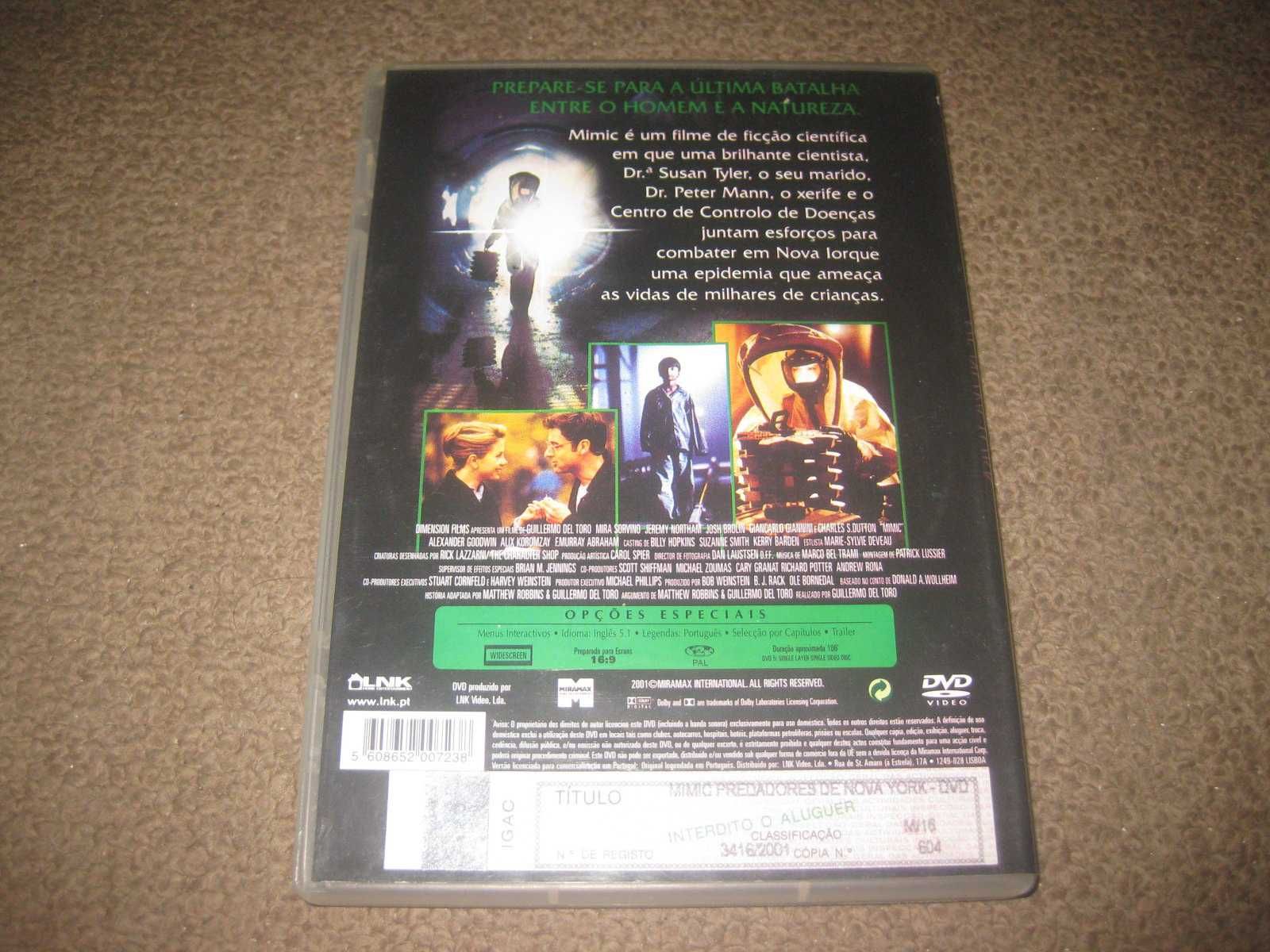 DVD "Predadores de Nova York" com Mira Sorvino/Raríssimo!