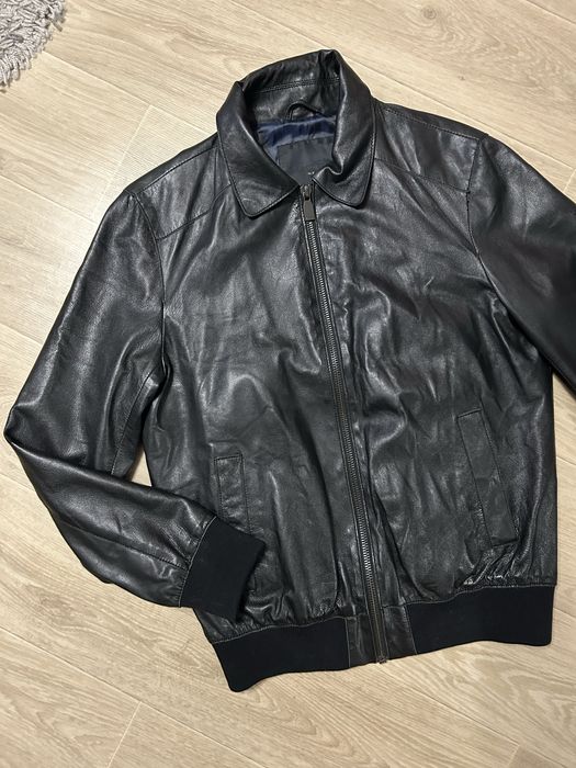 Шкіряна чоловіча куртка Zara, р.L