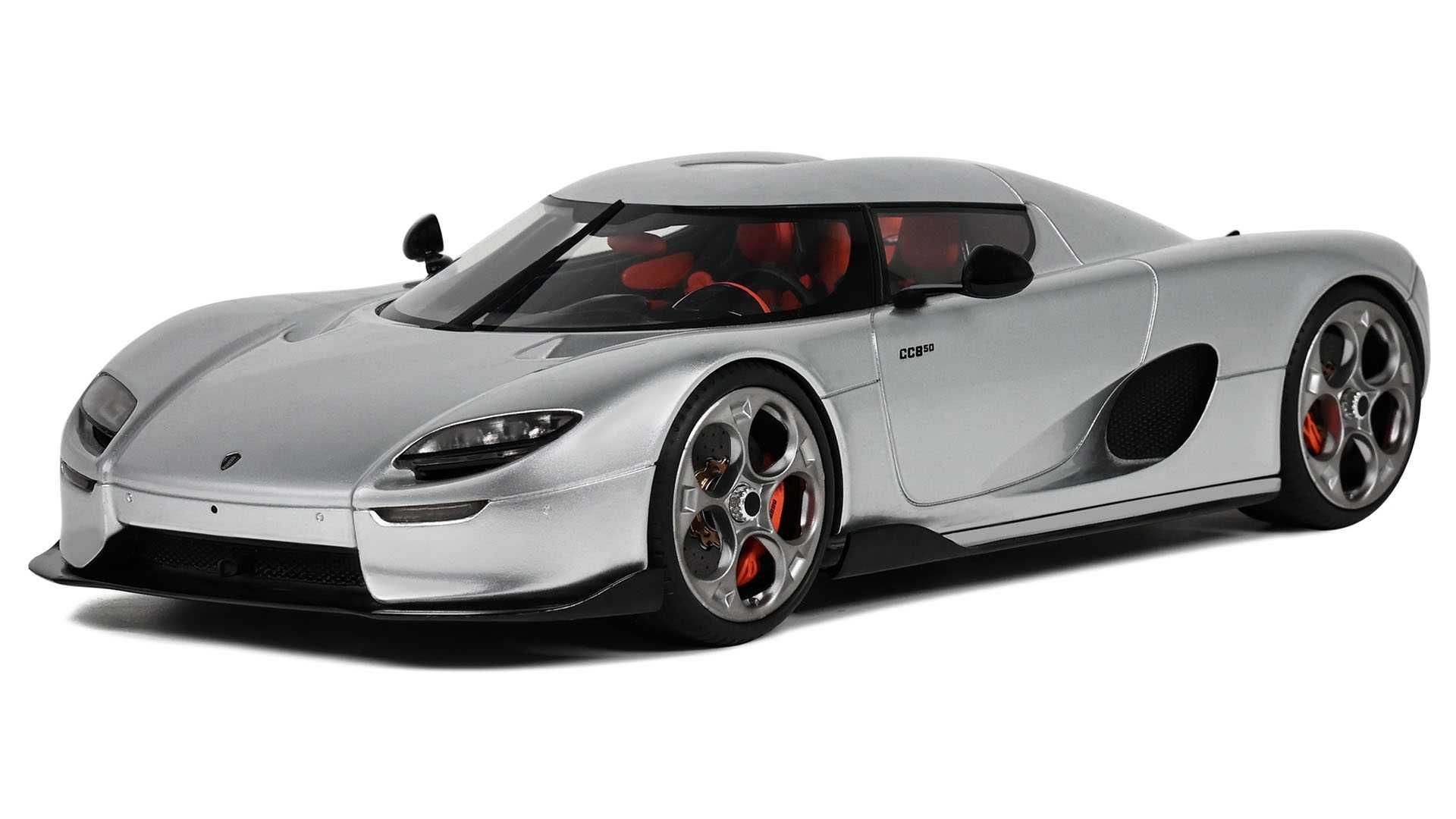 Model 1:18 GT Spirit Koenigsegg CC850 '2022 moon silver (GT452)