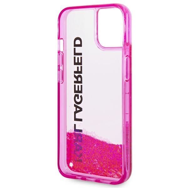 Etui Karl Lagerfeld Liquid Glitter Różowe do iPhone 14 Plus / 15 Plus