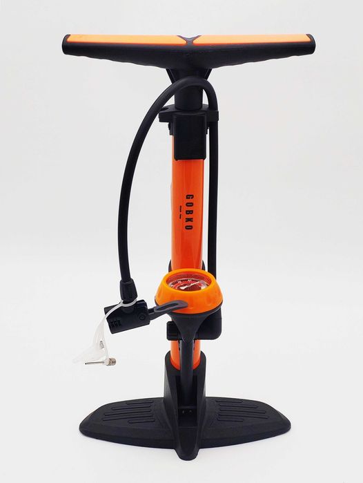 Rowerowa pompka GOBKO z manometrem pompka do piłki