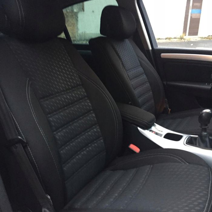 Pokrowce na fotele Ford Custom 6os Szyte ręcznie Tkaninowe Pikowane