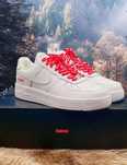 Brązowy|Sportowe-Męskie Nike AirForce1 x Supreme UnisexTrampki 43