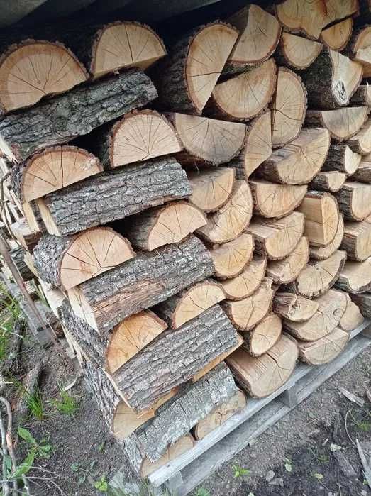 Sezonowane drewno kominkowe i do pieca, cięte i łupane