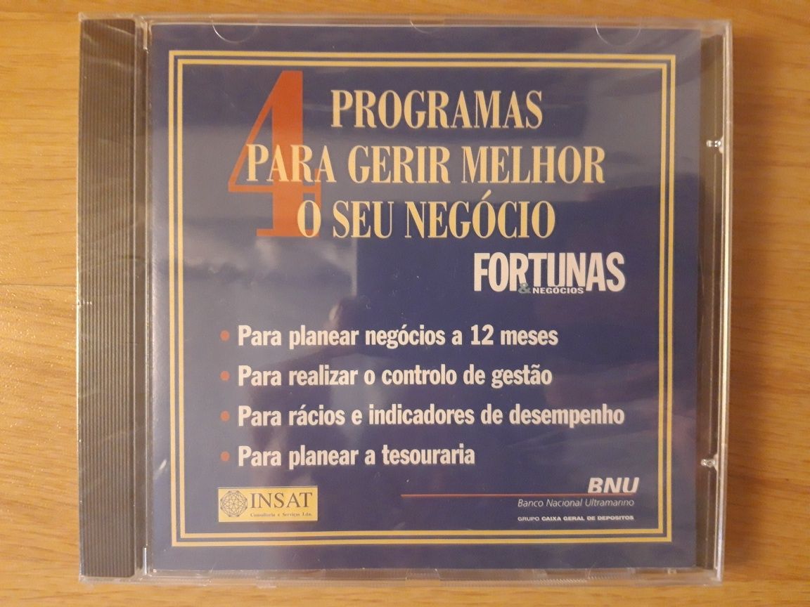 4 Programas para Gerir Melhor o seu Negócio (CD-ROM selado)