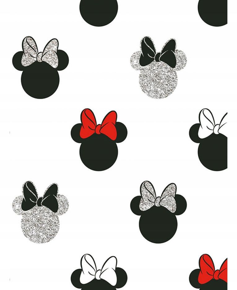 tapeta myszka Mini MINNIE Mouse z brokatem