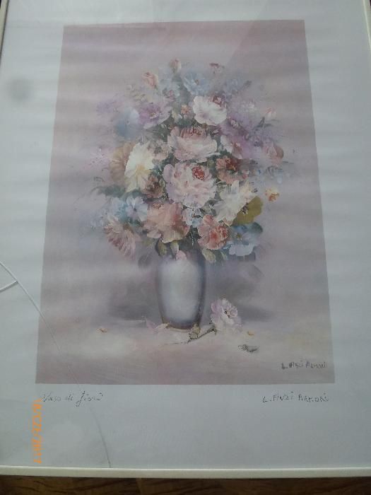 Bukiet kwiatów w wazonie - L. FINZI ARMORI - obraz
