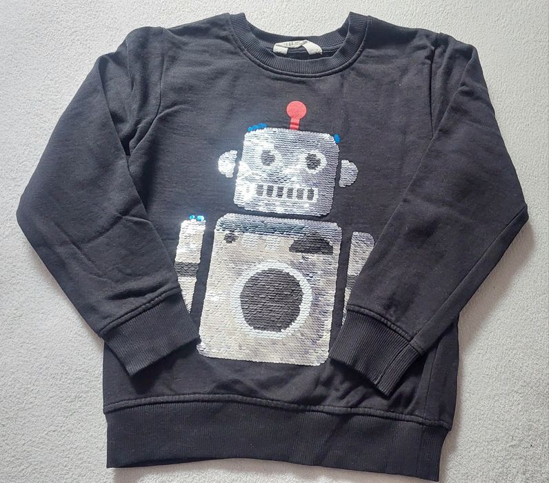 Bluza odwracane cekiny H&M r.122/128