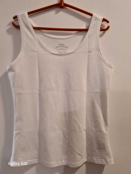 Biały top damski nowy Basic For Everyday