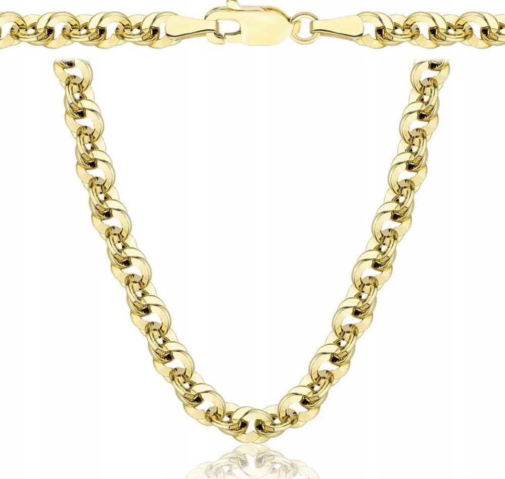 Złoty łańcuszek diamentowy pr585