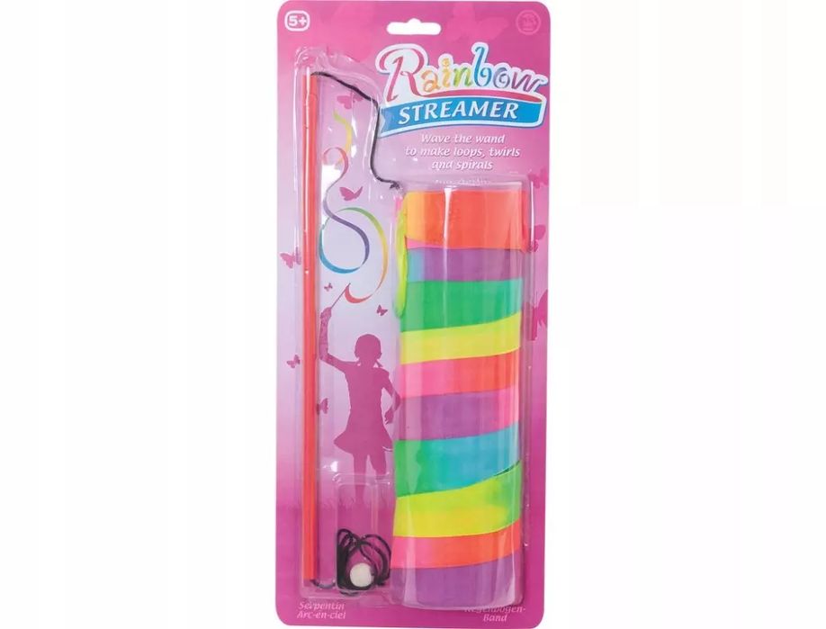 Kolorowa szarfa, wstążka, tęczowa, gimnastyczna. Tobar