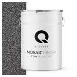 Q-COVER Tynk Mozaikowy w kolorze SZARY CIEMNY GRAFITOWY M42 | 25kg