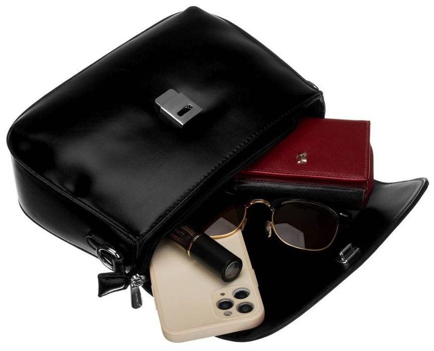 minimalistyczna listonoszka na szerokim pasku - david jones