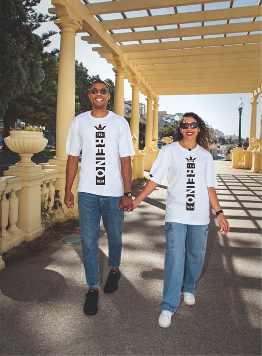 Tshirt personalizada casal exclusivas Leão
